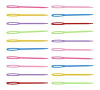 20pcs Large Eye Plastic Sewing Needles,Big Eye Sewing Needles for Children,Hand Sewing Needles,Yarn Needles Darning Needle Plastic Sewing Needles for Craft,DIY and Knitting(Mixed Color