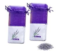 20Pcs Lavender Bags,Empty Drawer Scented Small Sachets Dried Flower Closet Wardrobes Sachet Fresheners Scents Bag to Fill Organza Gauze Spice Herbs Purple Sache,for Wardrobe Closets Car Bathrooms