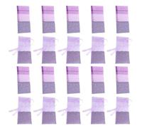 20pcs Lavender Fragrance Sachets, 20 Empty Organza Cotton Bags | Vintage Style, Portable Size for Table Decoration, Helps against Eating in Clothing, Mixed Purple Set