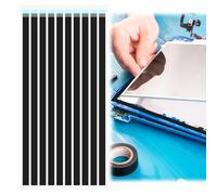 20PCS LCD Screen Tape Double-Sided Strong Tape with Pull Tab, LCD Screen Repair Tapes, Black Easy Pull Stretch Tapes for Easy Repair & Remove Watch Mobile Phone Laptop Computer Screens, 19x0.8cm