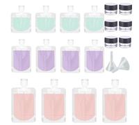 20Pcs Leakproof Travel Bottles, Travel Pouches for Toiletries, Clear Refillable Travel Pouches for Liquid with Funnel for Lotion Shampoo Face Cream