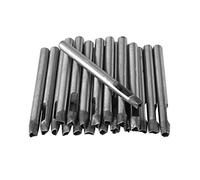 20PCS Leather Punch Hole Tools Set 6mm Flower Shape Carbon Steel Leather Craft Puncher for DIY Wallet Belt Bag Decoration 10cm Length 3.94 Inch