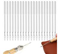 20PCS Leather Sewing Awl Kit, Canvas Leather Sewing Awl Round Hole Needle, Hand Sewing Needle for Shoe Repairing, DIY Handmade