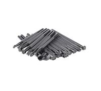 20Pcs Leather Stamping Kits Tools, Different Shape Saddle Making Stamp Punch Set, Leather Carving Kit Leather Stamps for DIY Leather Crafts (Black)