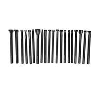 20PCS Leather Stamping Tools Kit, Professional Leather Tooling Stamps Set, Accurate Printing with Skid Resistance Handle, Steel Leather Carving Tools for DIY Craft and Leather Work