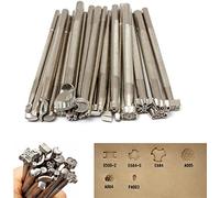 20pcs Leather Stamping Tools Leather Working Saddle Making Stamps Tool Leather Stamp Punch Set
