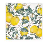 20Pcs Lemon Paper Napkins, Fruit Printed Napkin Yellow Napkins Lemon Napkin Disposable Summer Serviettes for Indoor Outdoor Party Dining Summer Parties Birthday Party Table Decorations