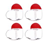 20pcs Lip Gloss Container DIY Tube Set 5ml Heart Shaped Plastic Red | Good Sealing, without Leakage, for Beginners, Making Your Own Samples, Daily Use, Family Members