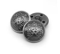 20pcs/lot 15/18/20/23/25mm Vintage Copper Metal Buttons Garment Overcoat Sewing Accessories Buttons for Clothing Crafts DIY