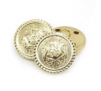 20pcs/lot 15/18/20/23/25mm Vintage Copper Metal Buttons Garment Overcoat Sewing Accessories Buttons for Clothing Crafts DIY