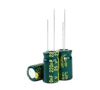 20pcs/lot 220UF 25V 220mf 105C 6X12mm 8 * 12MM Aluminum Electrolytic Capacitor 25V220UF Radial Lead 20pcs(8 X 12 MM)