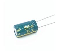 20PCS/Lot 25V 820μF Aluminum Electrolytic Capacitors - 10×16mm, 20% Tolerance, Low ESR/Impedance, High-Frequency(10Pcs)