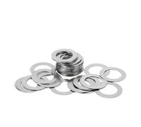 20pcs/lot 304 Stainless Steel Ultra Thin Flat Washer M3 /4/5 /6/8 /10/12 /14 Adjusting Shim Plain Gasket 0.1/ .2/ .3mm(Thickness 0.2mm,M10x14)