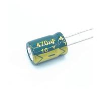 20pcs/lot 470uf16V low ESR/impedance high frequency aluminum electrolytic capacitor size 8 * 12 16V 470uf 20%