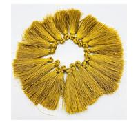 20pcs/Lot 4cm Polyester Small Tassels Fringe Cotton Trim For Sewing Curtains Accessories DIY Home Wedding Decoration for Bookmarks,DIY Craft,Jewelry Making(Color17)