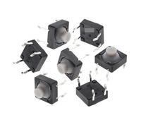20PCS/LOT 8x8x5MM 4 Pins Conductive Silicone Soundless Tactile Tact Push Button Switch Self-reset