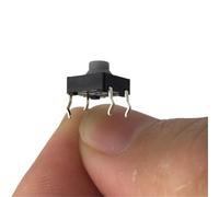 20pcs/lot 8x8x5MM 4PIN G77 Conductive Silicone Soundless Tactile Tact Push Button Mic ro Switch Self-reset