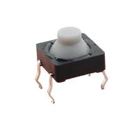 20pcs/lot 8x8x5MM 4PIN G77 Conductive Silicone Soundless Tactile Tact Push Button Micro Switch Self-reset