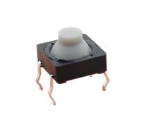 20pcs/lot 8x8x5MM 4PIN G77 Conductive Silicone Soundless Tactile Tact Push Button Micro Switch Self-reset