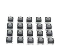 20pcs/lot 8x8x5MM 4PIN G77 Conductive Silicone Soundless Tactile Tact Push Button Switch Self-reset