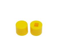 20pcs/lot A28 Self-locking Switch Cap Size 6 * 5mm Key Cover Suit for 5.8/7/8/8.5 Self-locking Switch Keys Rectangle Hole 3x2mm IDGTTLDF(Yellow)