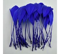 20pcs/lot Colorful Goose Feather Decoration 12-18cm Mint Geese Goose Feathers Crafts Dream Catcher Handicraft Accessories Plumes-Royal Blue
