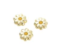 20pcs/lot Gold Plated Sun Flower Spacer Beads Flower Spacer Beads DIY Bracelet Making Fittings Jewelry Material