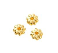 20pcs/lot Gold Plated Sun Flower Spacer Beads Flower Spacer Beads DIY Bracelet Making Fittings Jewelry Material