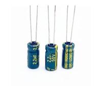 20pcs/lot high frequency low impedance 50v 2.2UF aluminum electrolytic capacitor size 5 * 11 2.2UF 20% CZAOINCU