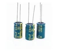 20pcs/lot high frequency low impedance 50v 330UF aluminum electrolytic capacitor size 10 * 17 330UF 20% BIANMTSW
