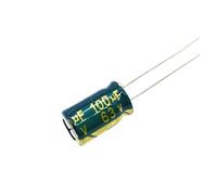 20pcs/lot High Frequency Low Impedance 63v 100UF Aluminum Electrolytic Capacitor Size 8 * 14 100UF 20% CZAOINCU