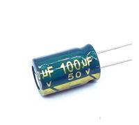 20Pcs/lot Hoge Frequentie Lage Impedantie 50V 100Uf Aluminium Elektrolytische Condensator Maat 8 * 12 100Uf 20% IDGTTLDF