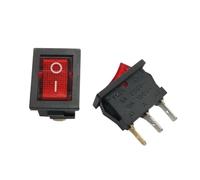 20PCS/Lot KCD1 Power Rocker Boat Switch 3Pin 6A/250V Red/Green 21 * 15mm(Red)