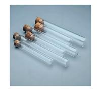 20pcs/lot Lab Diameter15mm/18mm/20mm/25mm/30mm Round-bottom Glass Test Tube with Corks(20x100mm)