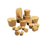 20pcs/lot Laboratory Soft Wooden Tube Stopper Pudding Corks with Top Diameter 18mm-54mm(35x26x35mm)
