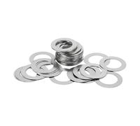 20pcs/lot M3 M4 M5 M6 M8 M10 M12 M14 304 Stainless Steel Ultra Thin Flat Washer Adjusting Shim Plain Gasket 0.1/ .2/ .3mm(Thickness 0.2mm,M8x12)
