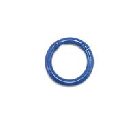 20Pcs/Lot Metal Gate O Spring Clasps Openable Round Carabiner Keychain Bag Clips Hook Connector for DIY Buckles Jewelry Making(Blue,30mm)