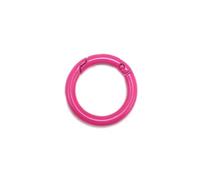 20Pcs/Lot Metal Gate O Spring Clasps Openable Round Carabiner Keychain Bag Clips Hook Connector for DIY Buckles Jewelry Making(Rose,30mm)
