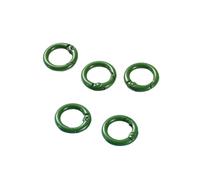 20Pcs/lot Metal Spring Gate O Ring Openable Round Carabiner Keychain Bag Clips Hook Dog Chain Buckles Connector for DIY Jewelry(Green,41mm)