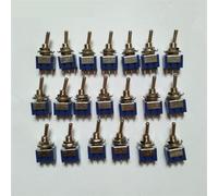 20Pcs/lot MTS-102 SPDT Miniature Toggle Switch 2 Positions ON/ON 3Pin 6A 125VAC/3A 250VAC