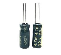 20pcs/lot S24 high frequency low impedance 50v 4.7UF aluminum electrolytic capacitor size 5 * 11 4.7UF 20% MQXFCZUX