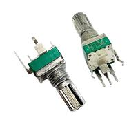 20pcs/lot Sealed RK097N single vertical potentiometer B100K/100KB handle 15MM flowers