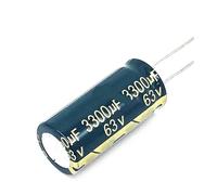20pcs/lot T13 high frequency low impedance 63v 3300UF aluminum electrolytic capacitor size 18 * 40 3300UF 63v 20% BIANMTSW