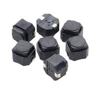 20PCS/LOT Tact Switch 6 * 6 * 5mm Mute Silicone Keypad Push Button 6X6X5 MM 2Pins Silent