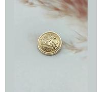 20PCS/Lot Wheat Crown Wings Metal Buttons Creative Sewing Suit Jacket Buckle Gold Decorative Buttons
