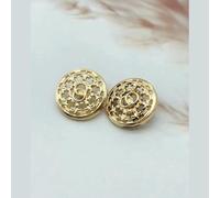 20PCS/Lot Wheat Crown Wings Metal Buttons Creative Sewing Suit Jacket Buckle Gold Decorative Buttons