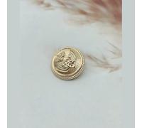 20PCS/Lot Wheat Crown Wings Metal Buttons Creative Sewing Suit Jacket Buckle Gold Decorative Buttons