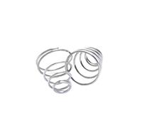 20pcs/lot Wire Diameter 0.3mm 0.4mm 0.5mm 304 Stainless Steel Tower Springs Conical Cone Compression Spring Pressure Spring(0.5mmx4-8x8mm)