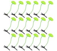 20pcs Lotus Leaf Hair Clips Cute Green PP Iron Accessories
