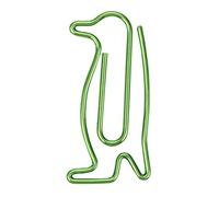 20Pcs Lovely Penguin Shape Metal Paper Clips Penguin Shape Bookmark School Office Personal Document Organization Clips, Birthday Gifts (Green)
